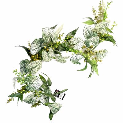 150 cm künstliche Hängepflanze, realistische Alocasia Sinuata Trailing