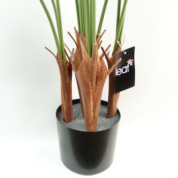 Palmier Areca artificiel de 150 cm en pot noir 5