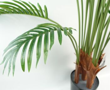 Palmier Areca artificiel de 150 cm en pot noir 6