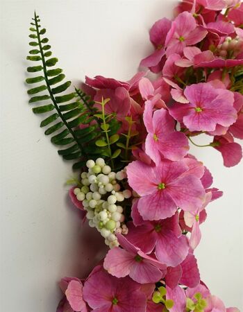 Guirlande de fleurs roses suspendues artificielles de 150 cm 4
