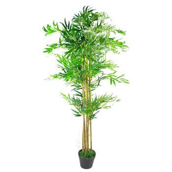Arbres de plantes de bambou artificiels d'aspect 150 cm XL 1