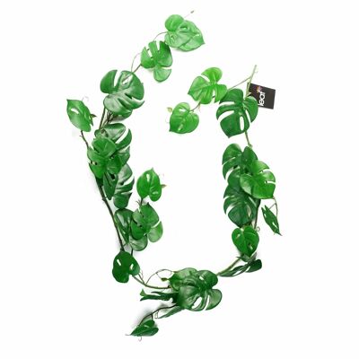 Planta Monstera colgante artificial realista de 180 cm