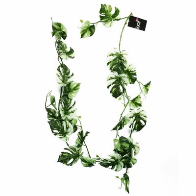 180cm Artificial Trailing Hanging Variegated Monstera Plant Realistic