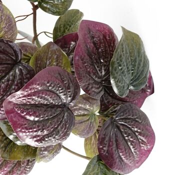 Plante de pothos violette artificielle de 35 cm 6