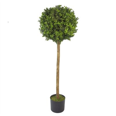 Künstlicher Buchsbaum, Buchsbaum, Formschnitt, 120 cm, Buchsbaumstamm