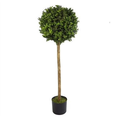 Artificial Boxwood Buxus Topiary Tree 120cm Trunk