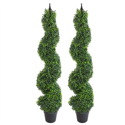 Artificial Boxwood Spiral Trees Topiary
