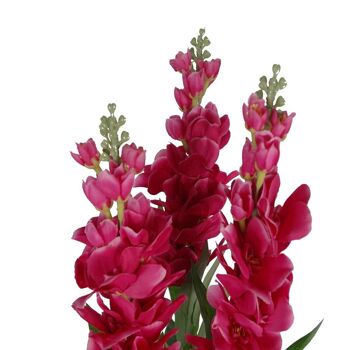 Plante d'orchidée Cymbidium artificielle, fleurs rose foncé, 100cm 3