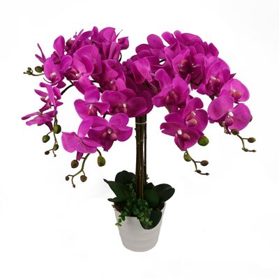 Artificial Deluxe Bush Orchid Pink 85cm Bush Orchid Lots Flowers