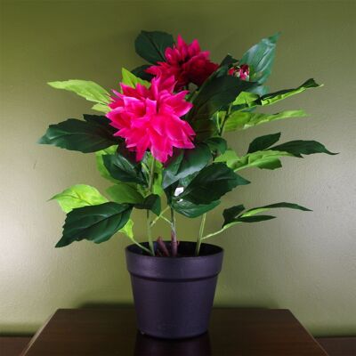 Plante artificielle Dhalia rose