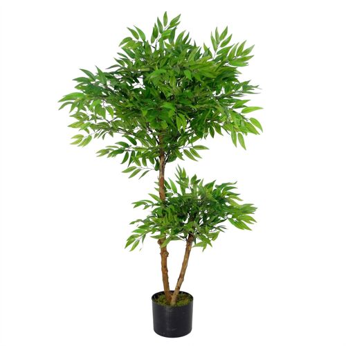 Artificial Ficus Tree Plant 100cm Luxury Ruscus 100cm Trunk