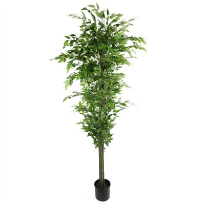 Ficus artificiel réaliste – ÉNORME 180 cm 6 pieds
