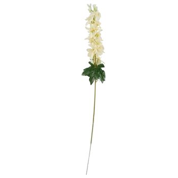 Fleurs artificielles Delphinium crème tige 75cm 2