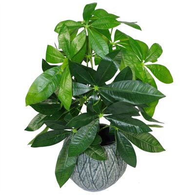 Vaso per piante con fogliame artificiale 50 cm Piante artificiali per alberi di soldi