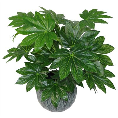 Macetero De Follaje Artificial 60cm Aralia Plants