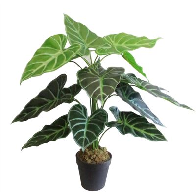 Künstlicher Blattpflanzentopf 60 cm Amazonica