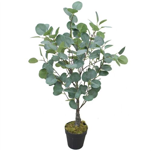 Artificial Foliage Plant Pot Eucalyptus 85cm Gum Tree