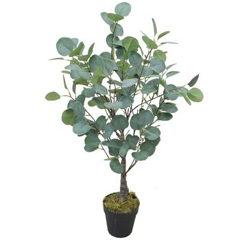 Plante à Feuillage Artificiel Pot Eucalyptus 85cm Gomme Arbre 1