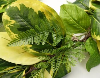 Guirlande artificielle plante suspendue plante de ficus panachée 4
