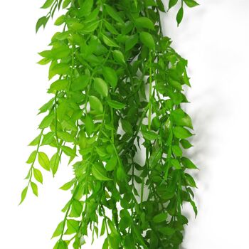 Plante de fougère artificielle suspendue 100 cm, paquet de plantes de fougère en perles x 6 3