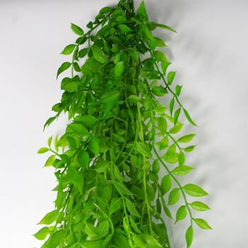 Plante de fougère artificielle suspendue 100 cm, paquet de plantes de fougère en perles x 6 4