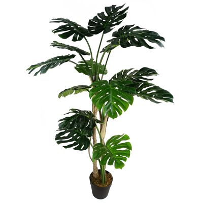 Künstliche Monstera-Pflanze, 150 cm, luxuriöse Käsepflanze, hoch