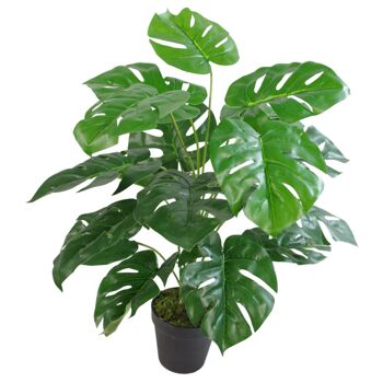 Plante Monstera Artificielle 60cm Pot Métal Doré Monstera 60cm 6