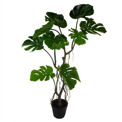 Pianta artificiale di Monstera pianta di formaggio attorcigliata 90 cm UK