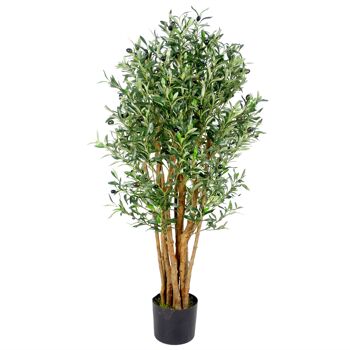 Plante d'olivier artificielle Premium 125 cm, plantes d'olivier de luxe 1