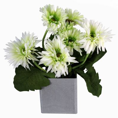 Plante artificielle fleurs marguerite blanche