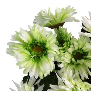 Plante artificielle fleurs marguerite blanche 2