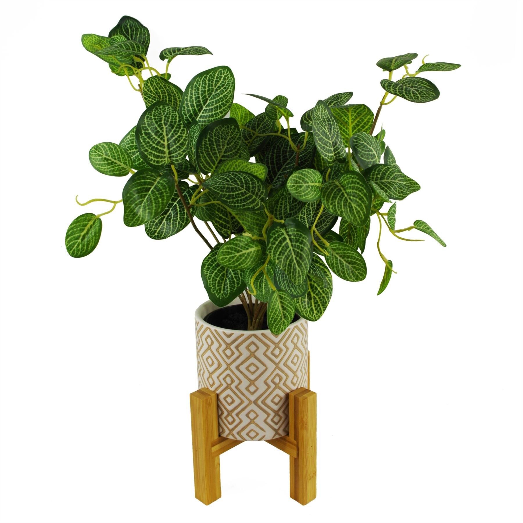 Pothos artificiel en céramique, 50 cm