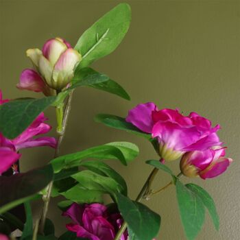 Plante artificielle de rhododendron rose 2