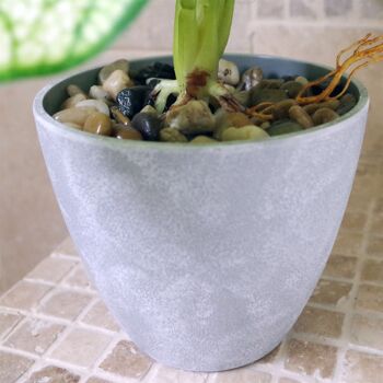 Plante de taro artificielle dans un pot décoratif 40 cm 2