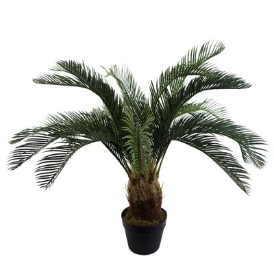 Große künstliche Palme, 80 cm, Cycas-Pflanze UK