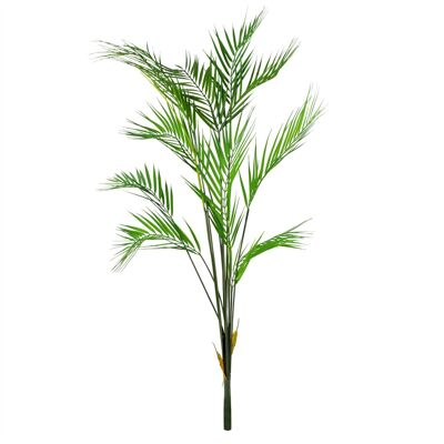 Grande palma artificiale senza vaso 11 foglie 118 cm
