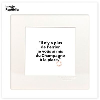 POSTER 22x22 cm LOIC PRIGENT 101 THERE IS NO MORE PERRIER