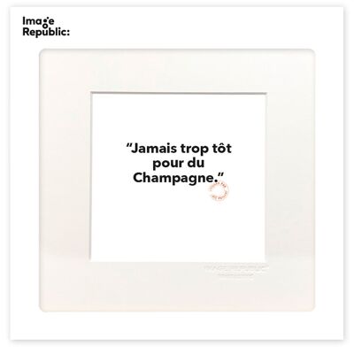 POSTER 22x22 cm LOIC PRIGENT 89 NEVER TOO EARLY