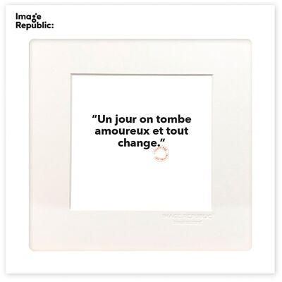 POSTER 22x22 cm LOIC PRIGENT 113 ONE DAY WE FALL IN LOVE