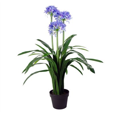 Árbol de flores artificiales 90 cm Plantas de flores azules