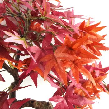 Bonsaï artificiel 50 cm Rouge Acer Plantes de bureau 2