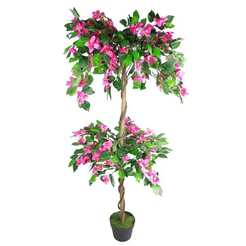 Artificial Flower Plant Tree 140cm Pink Rhododendron Trunk