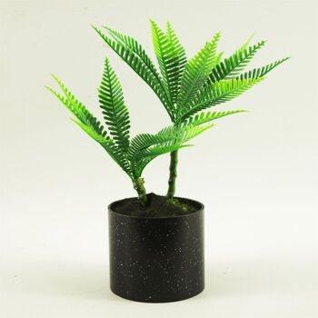 Mini plante artificielle de palmier 22 cm Plante de bureau micro palmier 22 cm 2