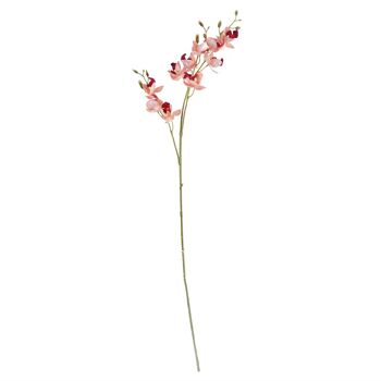 Pack de 6 x Fleurs Artificielles Mini Orchidée Rose Tige 80cm 5