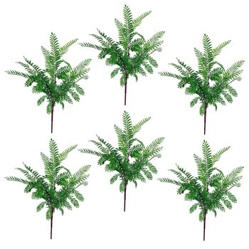Plante de fougère artificielle 55 cm Himilayan Maidenhair Pack x 6 1