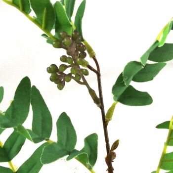 Fougère artificielle réaliste 50 cm, fougère à feuilles persistantes 50 cm en pot de plante 3