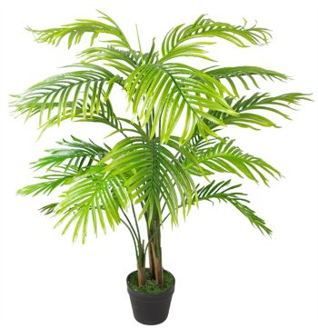 Palmier Artificiel 130cm Areca Palm Silver Planteur 130cm 4ft+ 3