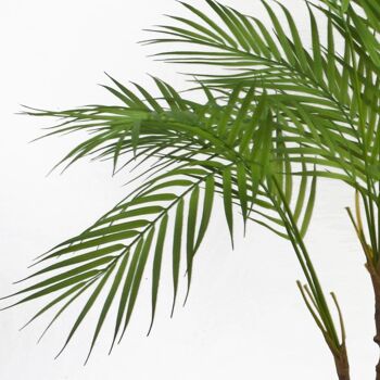 Palmier artificiel Areca 90 cm Feuille de jardinière en cuivre 3