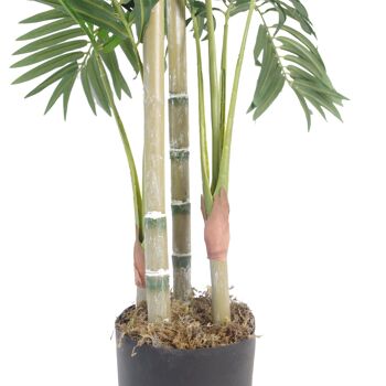 Planteur de palmier artificiel Areca en cuivre 120 cm 4 pieds 4