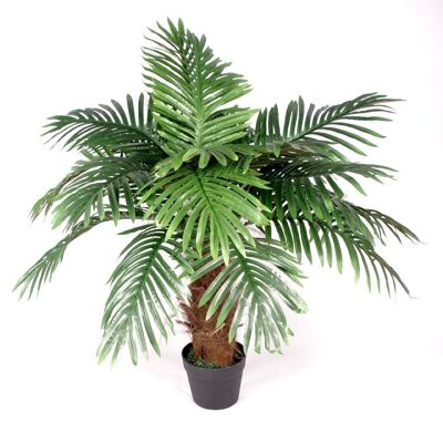 Künstliche Palme, künstliche Prinzessinnenpalme, 100 cm, brauner Stamm